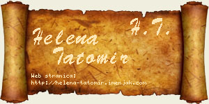 Helena Tatomir vizit kartica